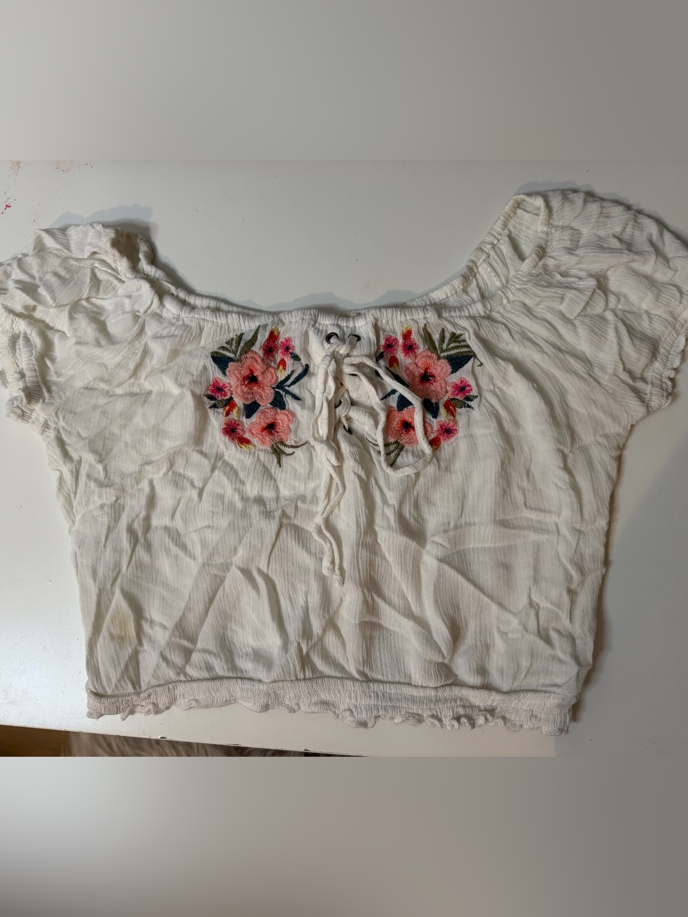 Hollister floral crop top